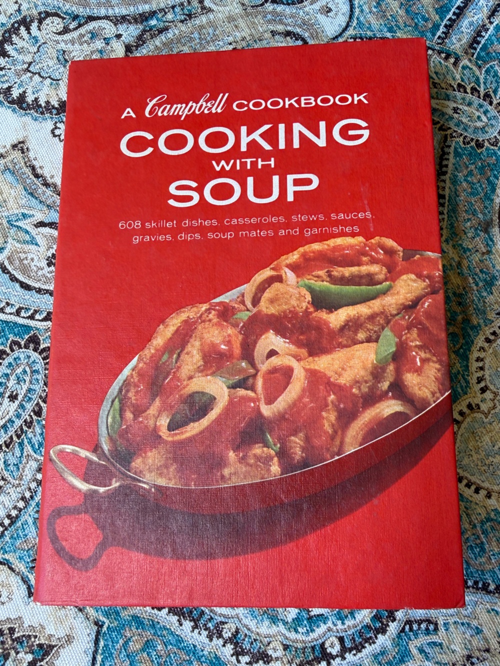 Campbell Cookbook Cooking With Soup 1972 Spiral Bound Vintage Recipe Book